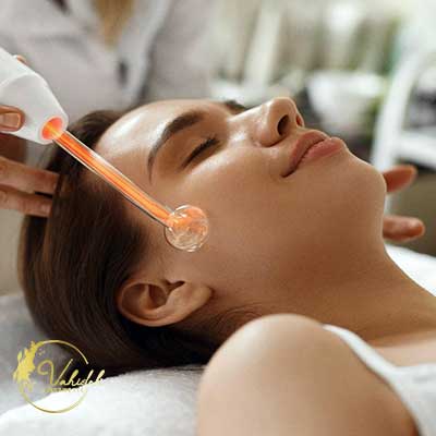 High frequency face massage